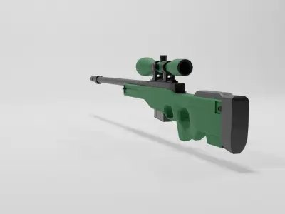 AWP AWM  Low-poly 3D model