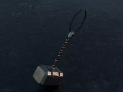 high quality  hammer 3D model