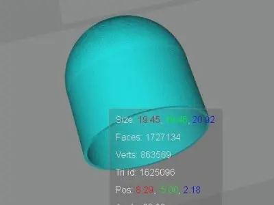 Spherical radar dome 3D model
