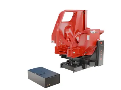 CTR 426 Pull-Through Delimber Trailer-Mounted Low-poly 3D model