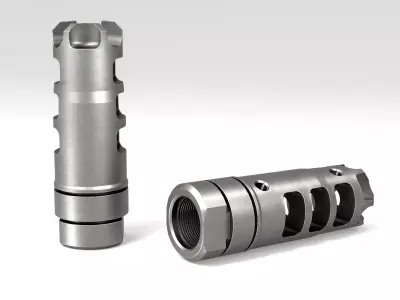 LANTAC Dragon Muzzle Brake Low-poly 3D model