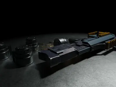 Narkot 69 SMG Low-poly 3D model
