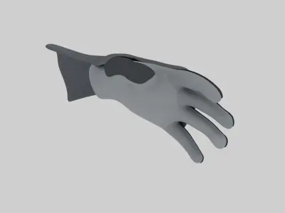 Armored Glove Gauntlet 3D Model Low-poly 3D model