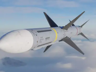 Aim 7 Sparrow Missile 3D model