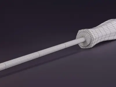 Screwdriver - PBR Game Ready Asset Low-poly 3D model
