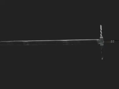 Rune Sword Low-poly 3D model buy