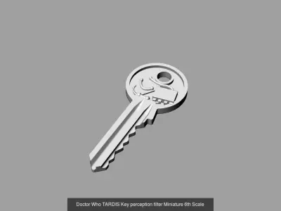 TARDIS Keys Replica Collection Miniatures 3D Model Pack