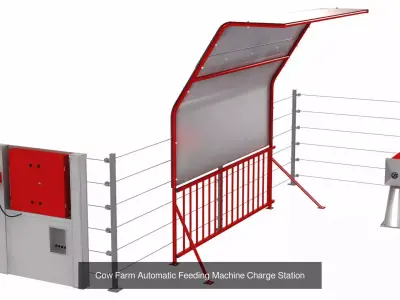 Automatic Cow Farm Robots 3D Model Pack