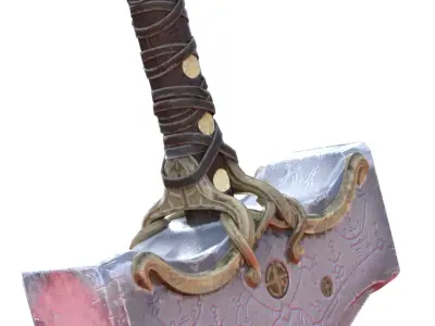 Mjolnir Thors Hammer 3D print model