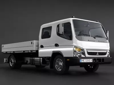 Mitsubishi Fuso FE160 Crew Cab Truck 3D model