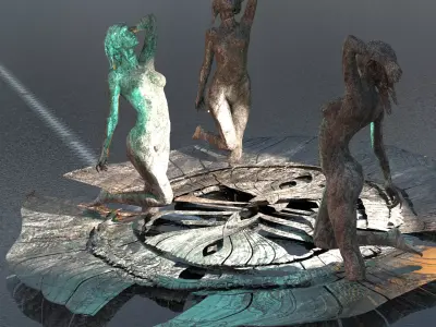 Aphrodites goddess Cave floor 6 3D model