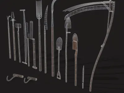 15 Medieval Farmers Tools Pack