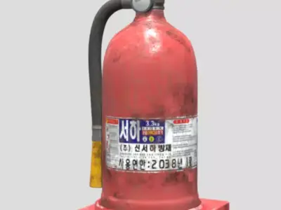 Fire extinguisher 3D model 2