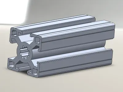Aluminium profile Free 3D model purchase