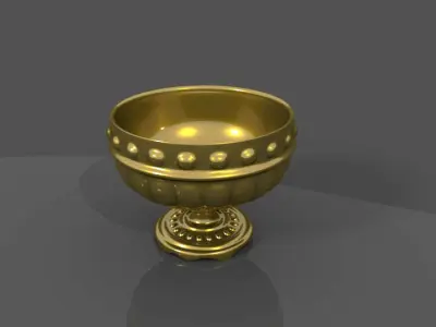 Ancient cups Low-poly 3D model