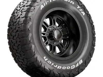 BFGoodrich All Terrain TA KO2 Tire 3d model 3D model