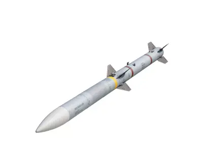 AIM-120 AMRAAM BVR air-to-air Missile 3D model