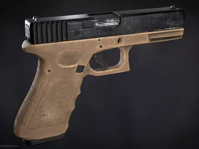 Glock 17 - Game Ready Low-poly 3D model