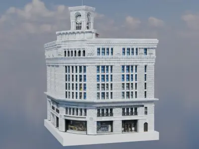 Wako Clock Tower 3D model