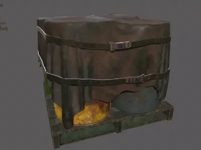 Military Material Low-poly 3D model shop