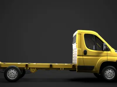 Peugeot Manager Chassis Truck Single Cab 4035WB 2014 3D model