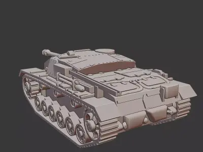 StuG IV Tank 3D Printable  3D print model