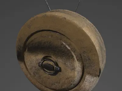 m15 landmine Low-poly 3D model