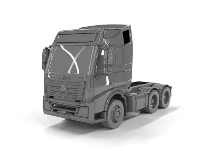 HOWO TH7 2025 3D Model  Sinotruk Heavy Duty High Poly Detailed 3D model