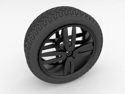 Tyre 3d model car tire 3D model