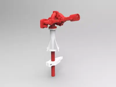Extinguishing monitor Typ B 3D print model