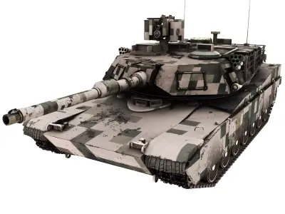ABRAMS Low-poly 3D model