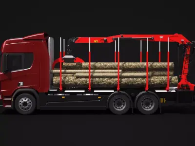 Generic Logging Truck 3D model
