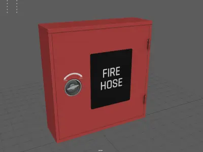 Fire hose reel Low-poly 3D model buy