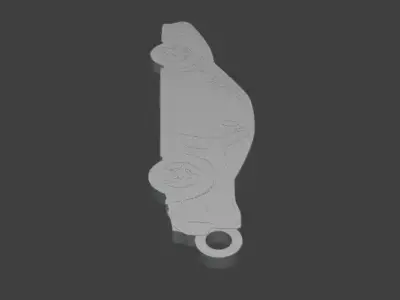 NSX NA1 Silhouette Keychain- 3D Printable Model 3D print model