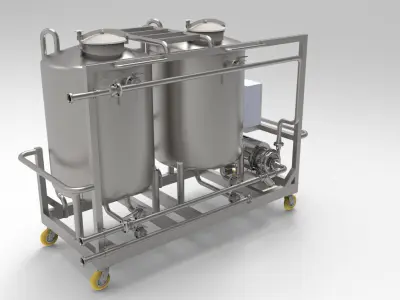 Mobile cip station  3D model