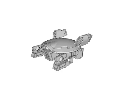 Gun Drone AC Free 3D print model
