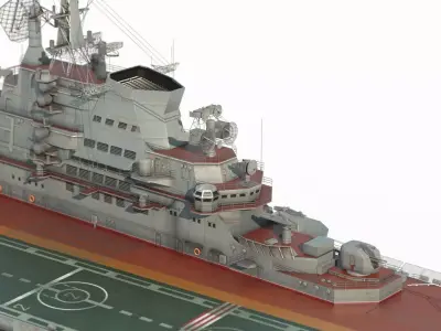 Modern Weapon Aircraft Carrier 3D model