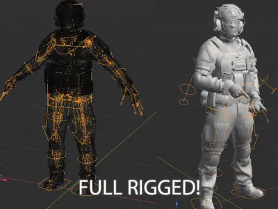 MODULAR SOLDIER PACK 3D model