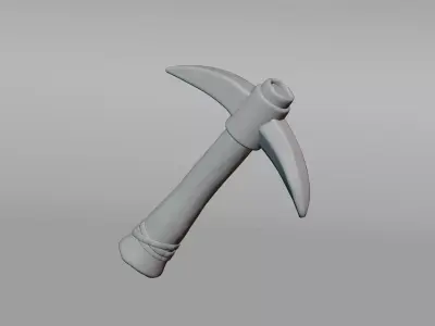 Game Ready Pickaxe Low-poly 3D model