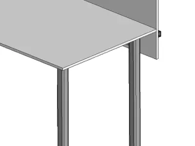Table for working on the terrace 3D model