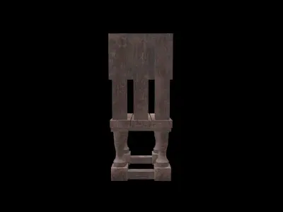Old Chair Low-poly 3D model purchase