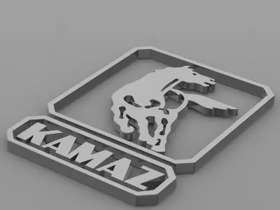 kamaz logo 3D model from CGTrader