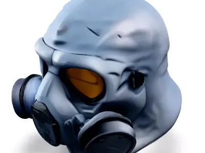 Realistic Gas Mask 3D Model Low-poly 3D model purchase