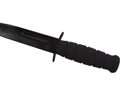 High-Poly military knife 3D model