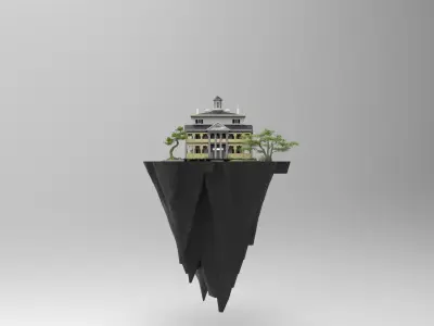 Flying villa 3D model
