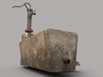Hand Water Pump 3D model
