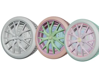 Tesla tire 3D model