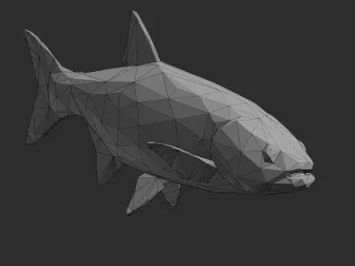 Low Poly Asp Low-poly 3D model