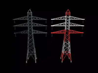 Electricity Pylon Tower 3D model