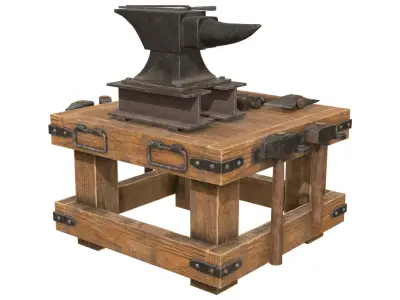 Anvil 3 Low-poly 3D model